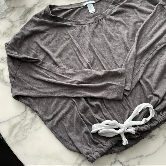 Eberjey Other - Cozy Eberjey Charcoal Lounge Bow Top M